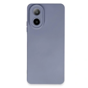 Oppo A38 Kılıf Nano İçi Kadife Silikon - Gri