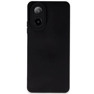 Oppo A38 Kılıf Nano İçi Kadife Silikon - Siyah