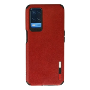 Oppo A54 4g Kılıf Loop Deri Silikon - Kırmızı