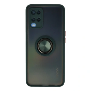 Oppo A54 4g Kılıf Montreal Yüzüklü Silikon Kapak - Yeşil
