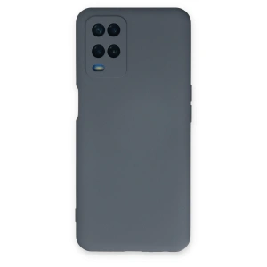 Oppo A54 4g Kılıf Nano İçi Kadife Silikon - Gri