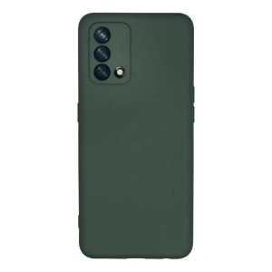 Oppo A74 4g Kılıf Nano İçi Kadife Silikon - Koyu Yeşil