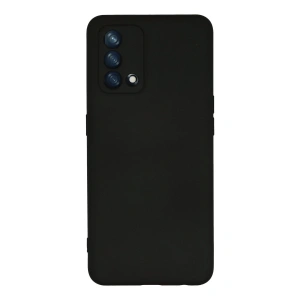 Oppo A74 4g Kılıf Nano İçi Kadife Silikon - Siyah