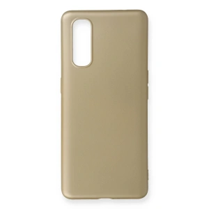 Oppo Find X2 Kılıf First Silikon - Gold