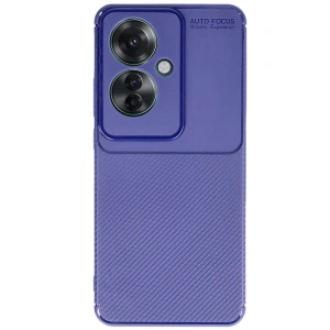Oppo Reno 11f Kılıf Auto Focus Karbon Kapak - Lacivert