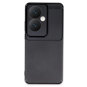 Oppo Reno 11f Kılıf Auto Focus Karbon Kapak - Siyah