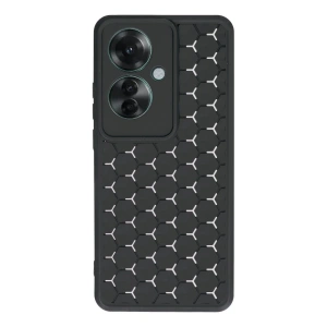 Oppo Reno 11f Kılıf Petek Silikon Kapak - Siyah