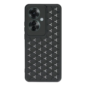 Oppo Reno 11f Kılıf Petek Silikon Kapak - Siyah