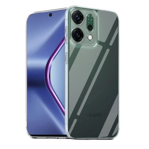 Oppo Reno 14 Kılıf Lüx Şeffaf Silikon - Şeffaf