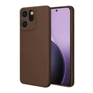 Oppo Reno 14f First Silikon - Kahverengi