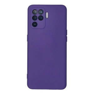 Oppo Reno 5 Lite Kılıf Nano İçi Kadife Silikon - Mor