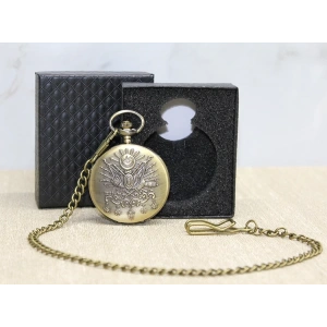 Özel Kutulu Osmanlı Devlet Arması Köstekli Saat Alk3983