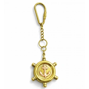 Pirinç Dümen Anahtarlık - Model 1