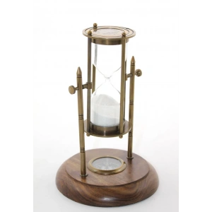 Pirinç Pusulalı Kum Saati Model 6