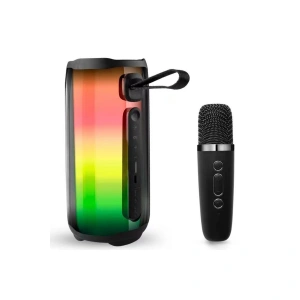 Pluse 5 Mikrofonlu Rgb Kablosuz Hoparlör - Siyah