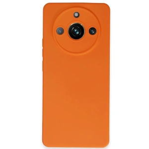 Realme 11 Pro Kılıf Nano İçi Kadife Silikon - Turuncu