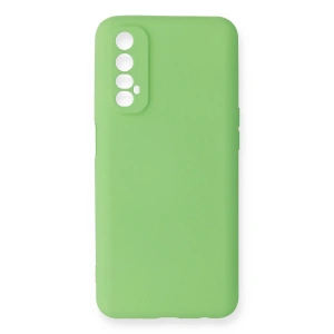 Realme 7 Kılıf First Silikon - Yeşil