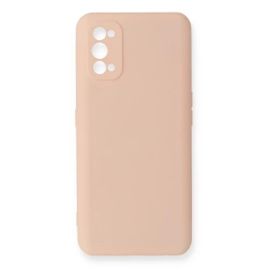 Realme 7 Pro Kılıf Nano İçi Kadife Silikon - Pudra