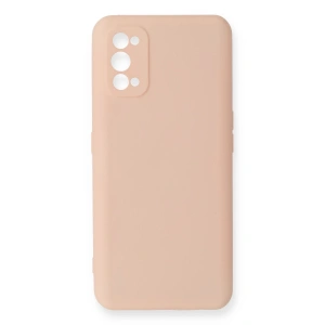 Realme 7 Pro Kılıf Nano İçi Kadife Silikon - Pudra