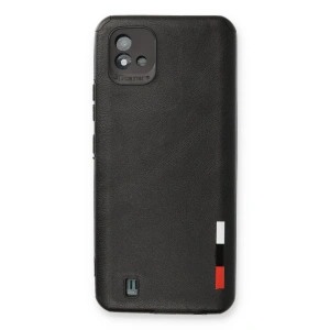 Realme C11 2021 Kılıf Loop Deri Silikon - Siyah