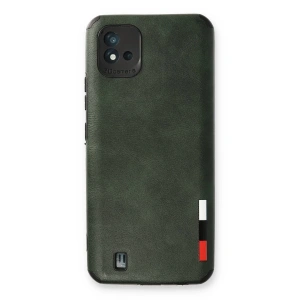 Realme C11 2021 Kılıf Loop Deri Silikon - Yeşil
