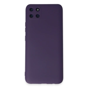 Realme C11 Kılıf Nano İçi Kadife Silikon - Mor