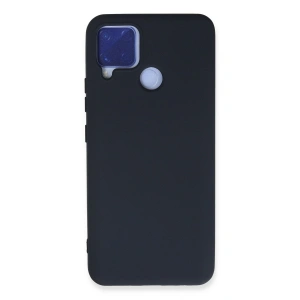 Realme C15 Kılıf Nano İçi Kadife Silikon - Lacivert