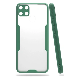 Realme C15 Kılıf Platin Silikon - Yeşil