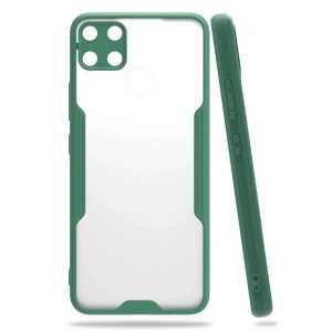 Realme C15 Kılıf Platin Silikon - Yeşil