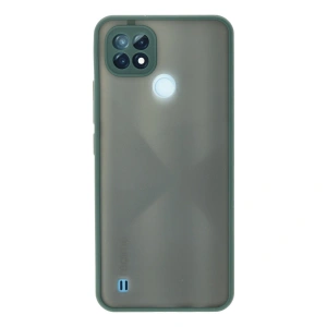Realme C21 Kılıf Montreal Silikon Kapak - Yeşil