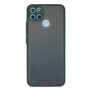 Realme C21y Kılıf Montreal Silikon Kapak - Yeşil