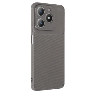 Realme C61 Kılıf Auto Focus Karbon Kapak - Gri