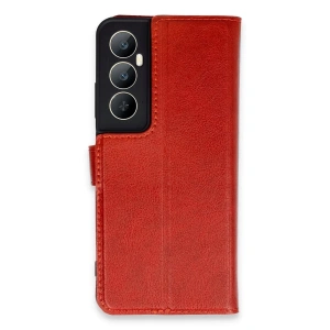 Realme C65 Kılıf Trend S Plus Kapaklı Kılıf - Kırmızı