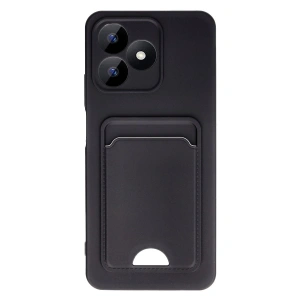 Realme Note 50 4g Kılıf Kelvin Kartvizitli Silikon - Siyah