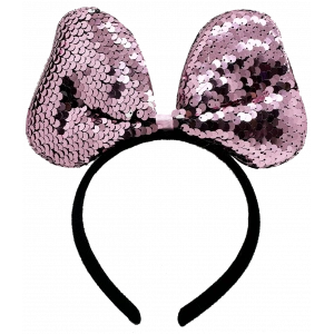 Renk Değiştiren Pullu Fiyonk Parti Tacı Pembe Gümüş