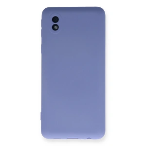 Samsung Galaxy A01 Core Kılıf Nano İçi Kadife Silikon - Lila