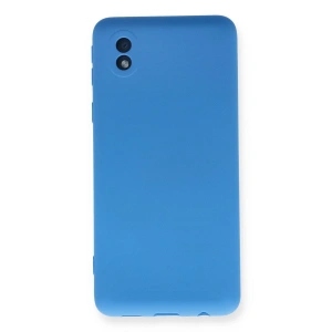 Samsung Galaxy A01 Core Kılıf Nano İçi Kadife Silikon - Mavi