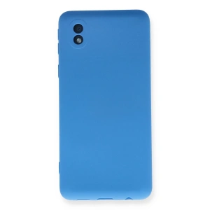 Samsung Galaxy A01 Core Kılıf Nano İçi Kadife Silikon - Mavi