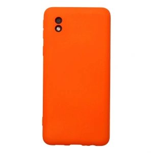 Samsung Galaxy A01 Core Kılıf Nano İçi Kadife Silikon - Turuncu
