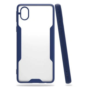 Samsung Galaxy A01 Core Kılıf Platin Silikon - Lacivert