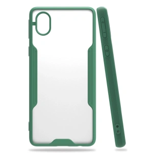 Samsung Galaxy A01 Core Kılıf Platin Silikon - Yeşil