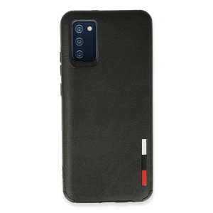 Samsung Galaxy A02s Kılıf Loop Deri Silikon - Siyah