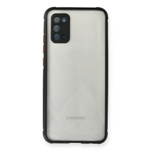 Samsung Galaxy A02s Kılıf Miami Şeffaf Silikon - Siyah
