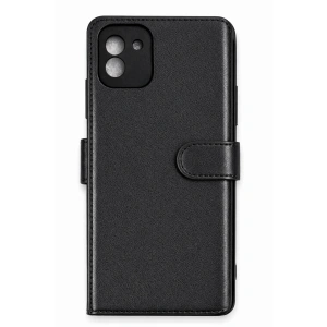 Samsung Galaxy A03 Core Kılıf Trend S Plus Kapaklı Kılıf - Siyah