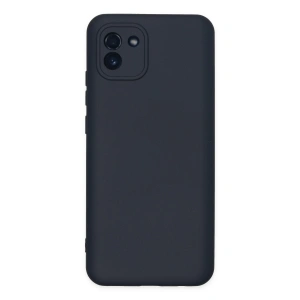 Samsung Galaxy A03 Kılıf Nano İçi Kadife Silikon - Lacivert