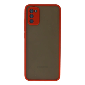 Samsung Galaxy A03s Kılıf Montreal Silikon Kapak - Kırmızı