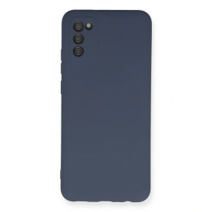 Samsung Galaxy A03s Kılıf Nano İçi Kadife Silikon - Gri