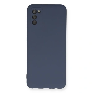Samsung Galaxy A03s Kılıf Nano İçi Kadife Silikon - Gri