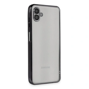 Samsung Galaxy A04 Kılıf Razer Lensli Silikon - Siyah