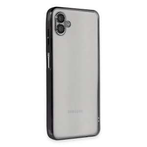 Samsung Galaxy A04 Kılıf Razer Lensli Silikon - Siyah
